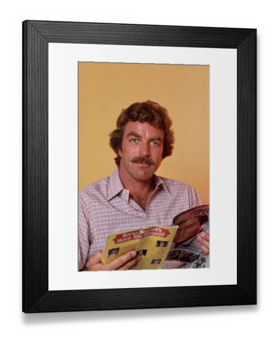 Framed Print : Tom Selleck, American Actor