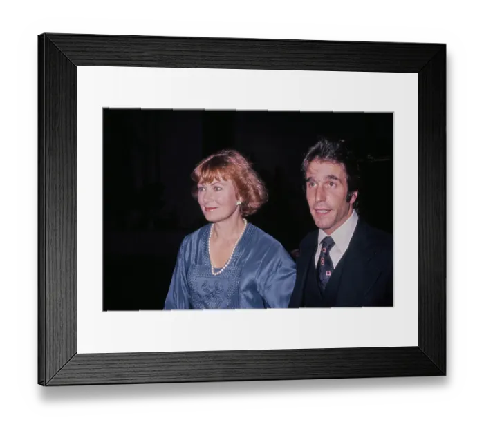 Framed Print : Marion Ross & Henry Winkler Framed Print : Marion Ross & Henry Winkler