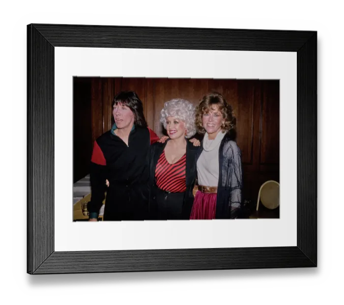 Framed Print : Lily Tomlin, Dolly Parton, Jane Fonda