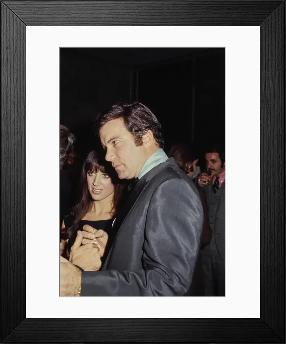 Framed Print : William Shatner & Marcy Lafferty