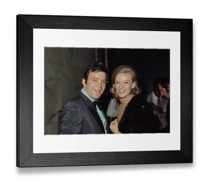 Framed Print : William Shatner & Anne Francis Framed Print : William Shatner & Anne Francis