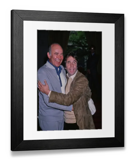 Framed Print : Carl Reiner & Henry Winkler Framed Print : Carl Reiner & Henry Winkler