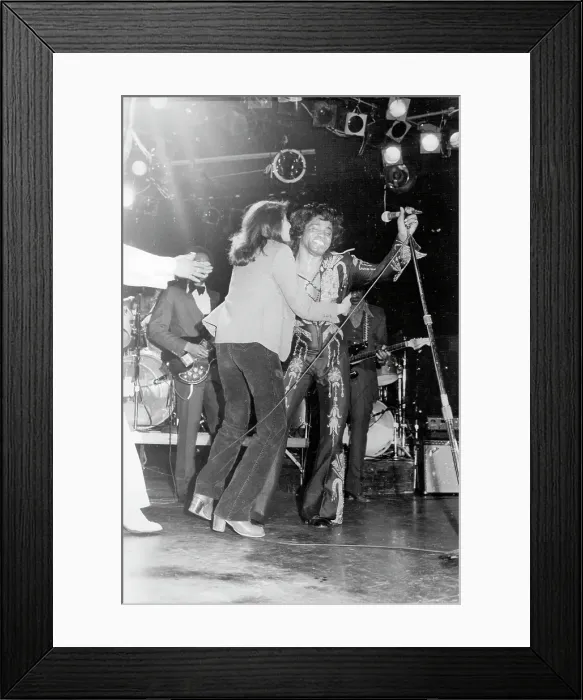 Framed Print : James Brown Kiss