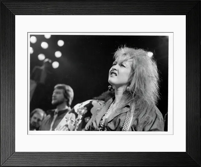 Framed Print : Photo of Cyndi Lauper Framed Print : Photo of Cyndi Lauper