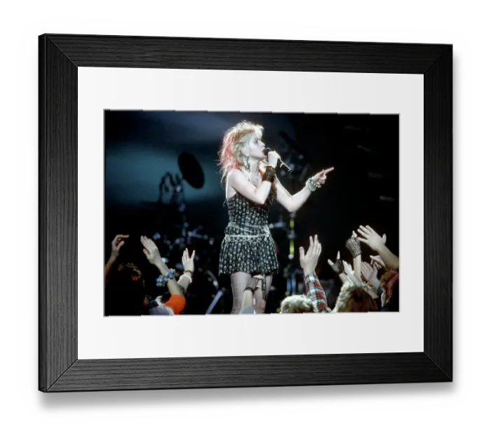 Framed Print : Photo of Cyndi Lauper Framed Print : Photo of Cyndi Lauper