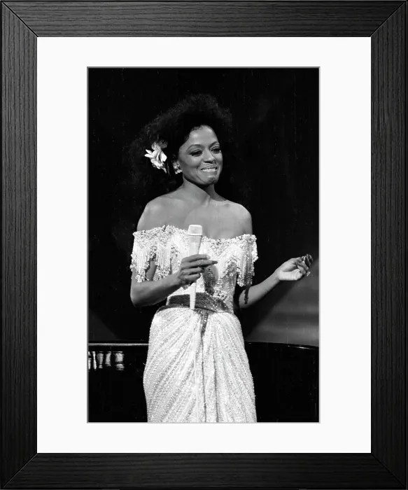 Framed Print : Diana Ross Performing Framed Print : Diana Ross Performing