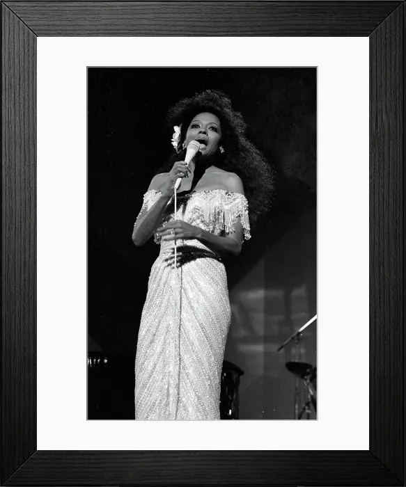 Framed Print : Diana Ross Performing Framed Print : Diana Ross Performing