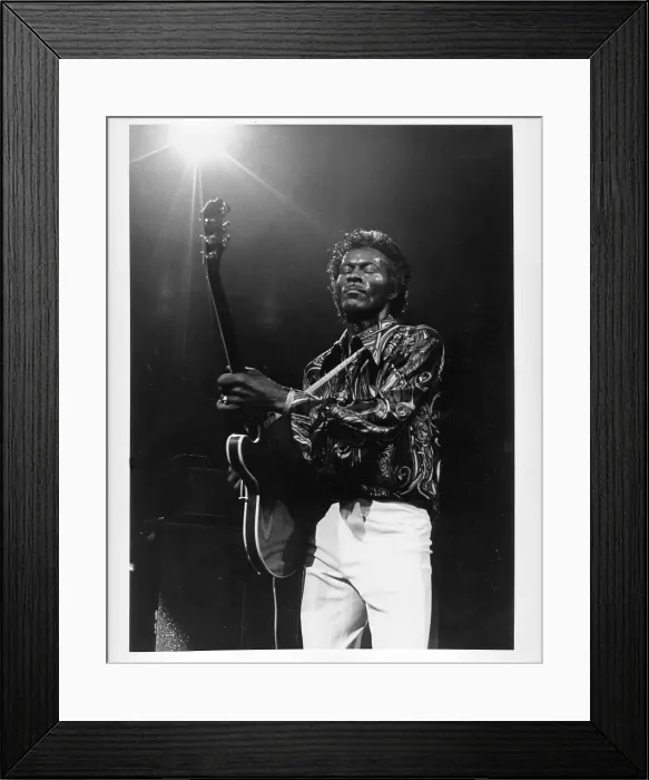Framed Print : Chuck Berry Performing Framed Print : Chuck Berry Performing