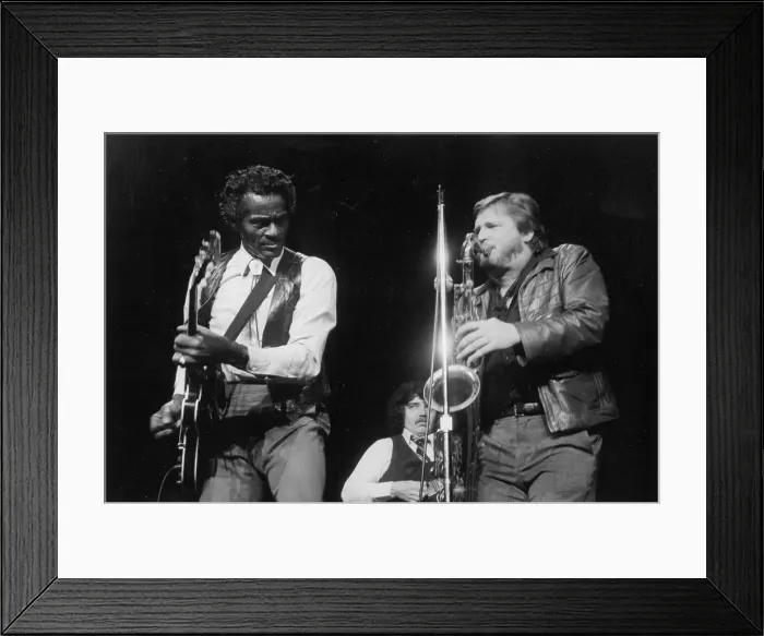 Framed Print : Chuck Berry Performing Framed Print : Chuck Berry Performing