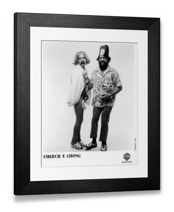Framed Print : Cheech And Chong Portrait Framed Print : Cheech And Chong Portrait