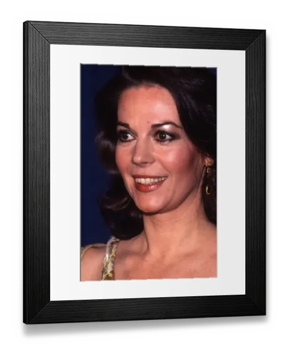 Framed Print : Natalie Wood Attends The American Movie Awards
