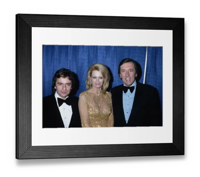 Framed Print : Dudley Moore, Angie Dickinson And David Frost Attend American Movie Awards Framed Print : Dudley Moore, Angie Dickinson And David Frost Attend American Movie Awards