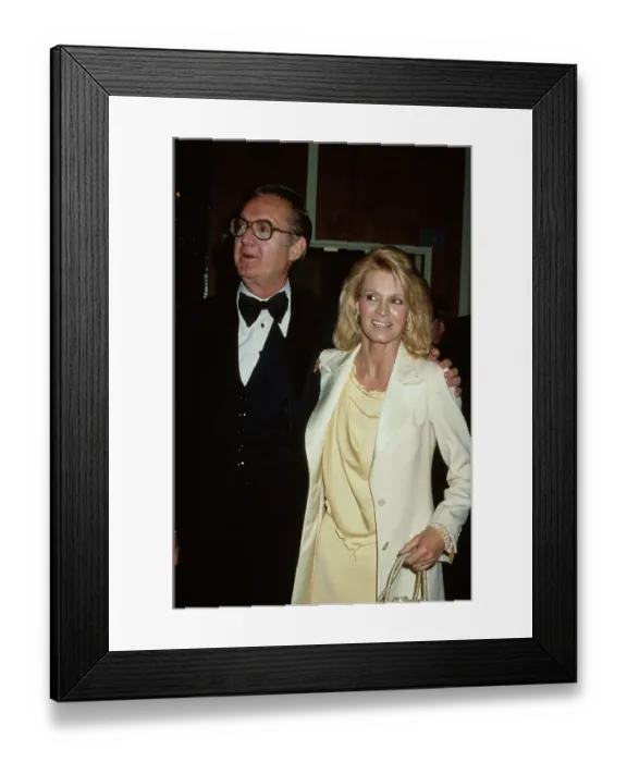 Framed Print : Steve Allen And Angie Dickinson Attend 8th AFI Lifetime Achievement Award Salute