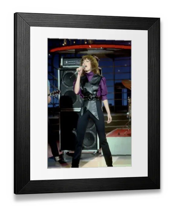 Framed Print : Pat Benatar On Bandstand Framed Print : Pat Benatar On Bandstand