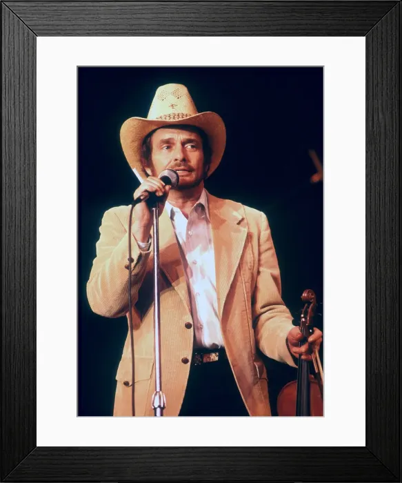 Framed Print : Country Musician Merle Haggard Framed Print : Country Musician Merle Haggard