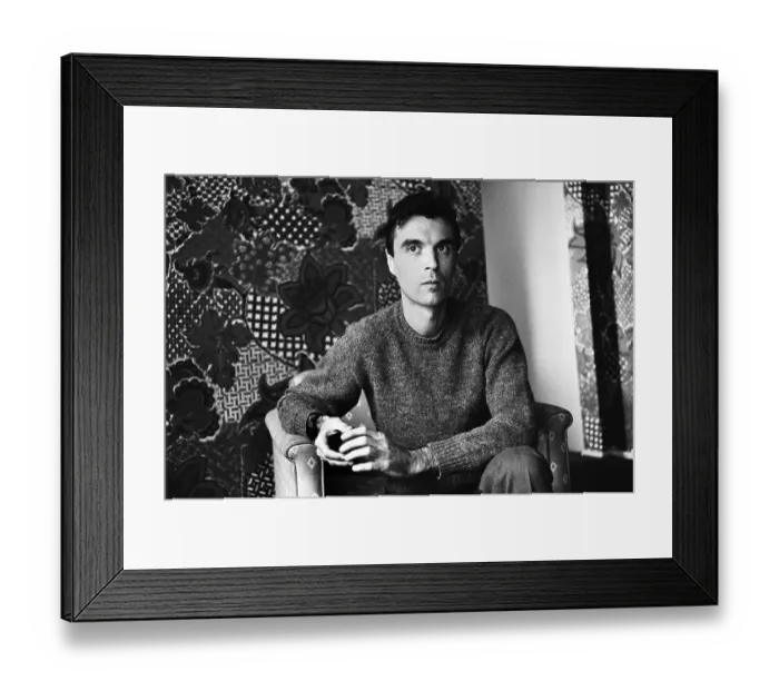Framed Print : David Byrne Interview Framed Print : David Byrne Interview