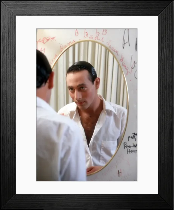 Framed Print : Paul Reubens Turns Into Pee-wee Herman Framed Print : Paul Reubens Turns Into Pee-wee Herman