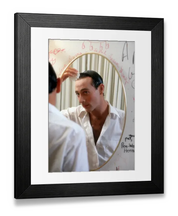 Framed Print : Paul Reubens Turns Into Pee-wee Herman Framed Print : Paul Reubens Turns Into Pee-wee Herman