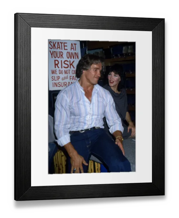 Framed Print : Ted Kennedy Presidential Fundraiser At Flipper's Roller Disco Framed Print : Ted Kennedy Presidential Fundraiser At Flipper's Roller Disco