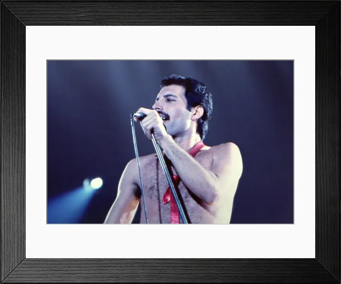 Framed Print : Freddie Mercury Performing in LA