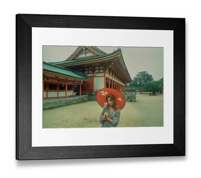 Framed Print : Kinski In Kyoto, 1980 Framed Print : Kinski In Kyoto, 1980