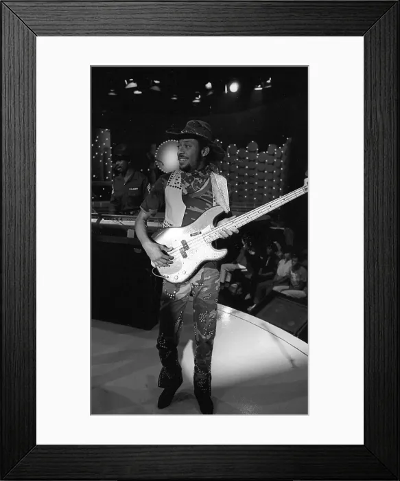 Framed Print : Gap Band Bassist Framed Print : Gap Band Bassist