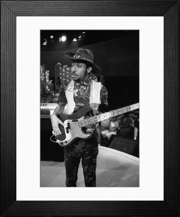 Framed Print : Gap Band Bassist Framed Print : Gap Band Bassist