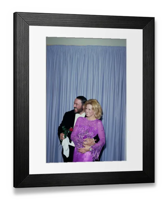 Framed Print : Luciano Pavarotti And Angie Dickinson Attend the 53rd Annual Academy Awards Framed Print : Luciano Pavarotti And Angie Dickinson Attend the 53rd Annual Academy Awards