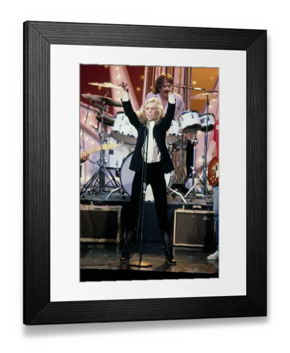 Framed Print : Kim Carnes Plays The Merv Griffin Show