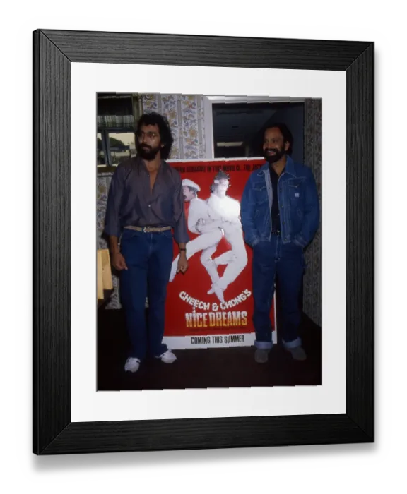 Framed Print : Cheech And Chong Interview For Nice Dreams