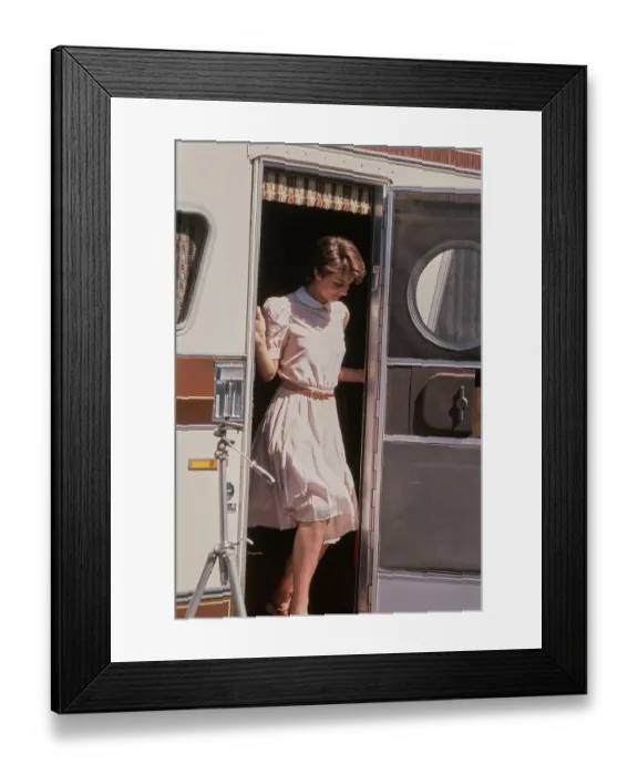Framed Print : Nastassja Kinski Filming Cat People, 1981 Framed Print : Nastassja Kinski Filming Cat People, 1981