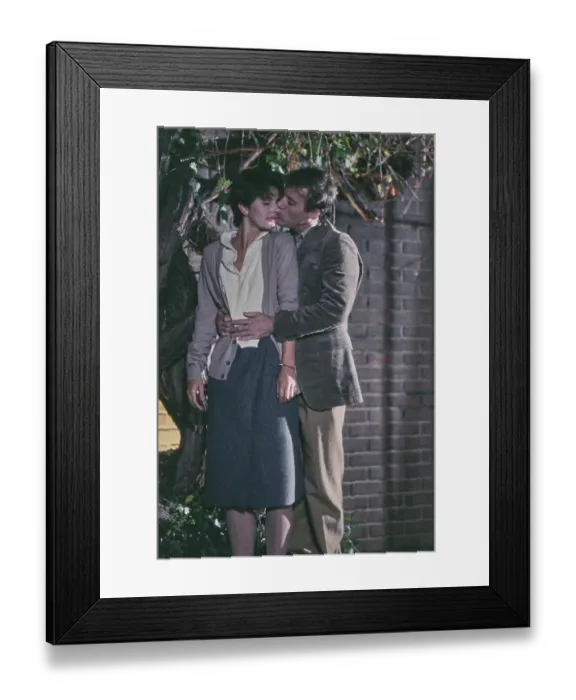 Framed Print : Nastassja Kinski Filming Cat People, 1981