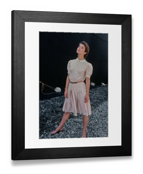 Framed Print : Nastassja Kinski Filming Cat People, 1981 Framed Print : Nastassja Kinski Filming Cat People, 1981