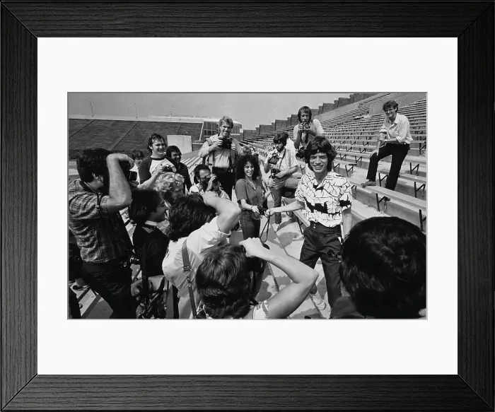 Framed Print : Mick Jagger At JFK Stadium Framed Print : Mick Jagger At JFK Stadium