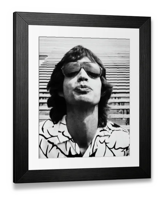 Framed Print : Mick Jagger At JFK Stadium Framed Print : Mick Jagger At JFK Stadium