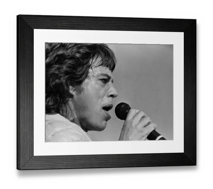 Framed Print : Mick Jagger At JFK Stadium Framed Print : Mick Jagger At JFK Stadium