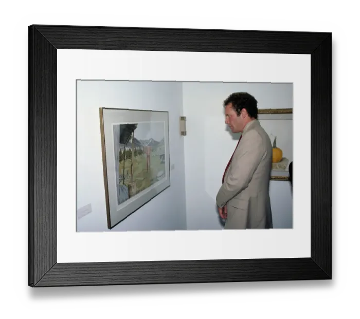 Framed Print : Henry Fonda: Paintings And Drawings Private View Framed Print : Henry Fonda: Paintings And Drawings Private View