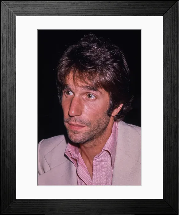 Framed Print : Henry Winkler, American Actor Framed Print : Henry Winkler, American Actor