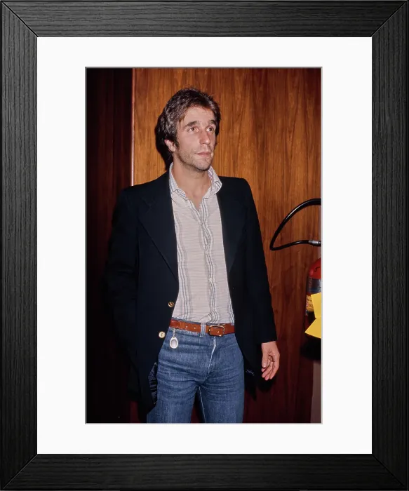Framed Print : Henry Winkler, American Actor Framed Print : Henry Winkler, American Actor