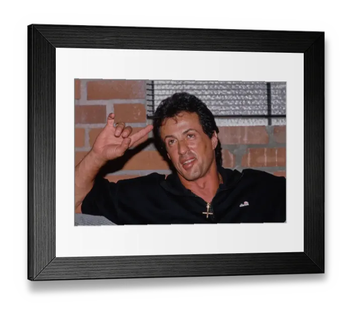 Framed Print : Sylvester Stallone, American Actor Framed Print : Sylvester Stallone, American Actor