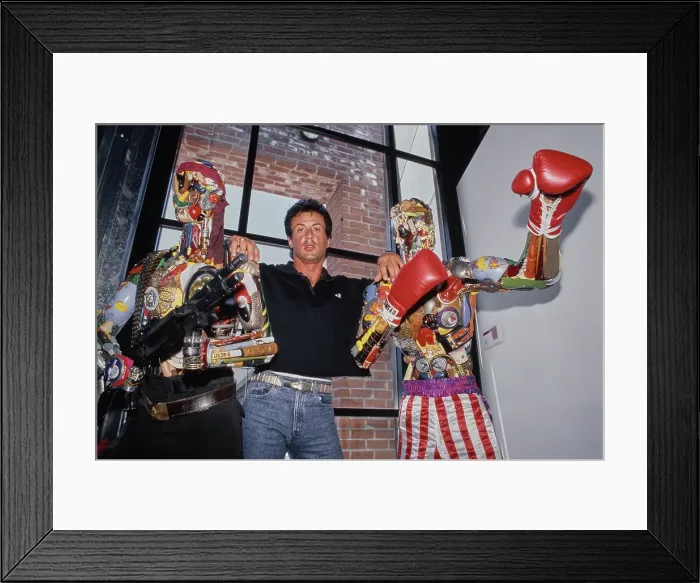 Framed Print : Sylvester Stallone, American Actor Framed Print : Sylvester Stallone, American Actor
