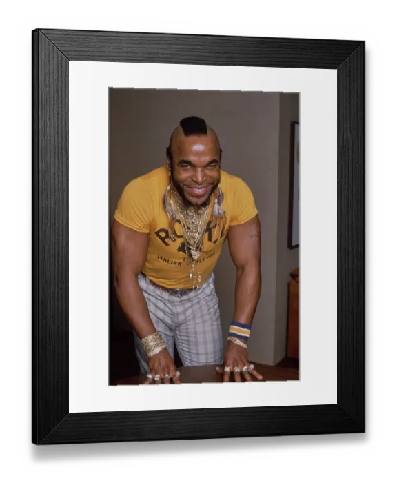 Framed Print : Mr. T, American Actor Framed Print : Mr. T, American Actor