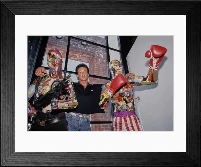 Framed Print : Sylvester Stallone, American Actor Framed Print : Sylvester Stallone, American Actor