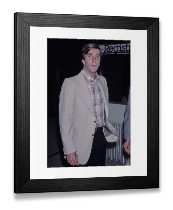 Framed Print : Henry Winkler, American Actor Framed Print : Henry Winkler, American Actor