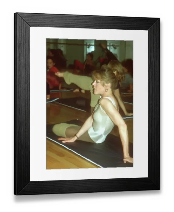 Framed Print : Jane Fonda Working Out Framed Print : Jane Fonda Working Out