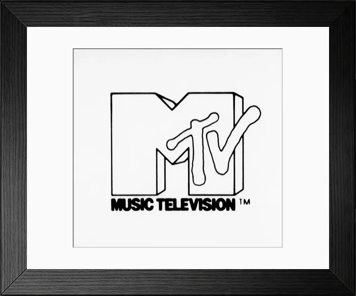 Framed Print : MTV Logo. CIRCA 1982: The MTV Music Television logo circa 1982 Framed Print : MTV Logo. CIRCA 1982: The MTV Music Television logo circa 1982