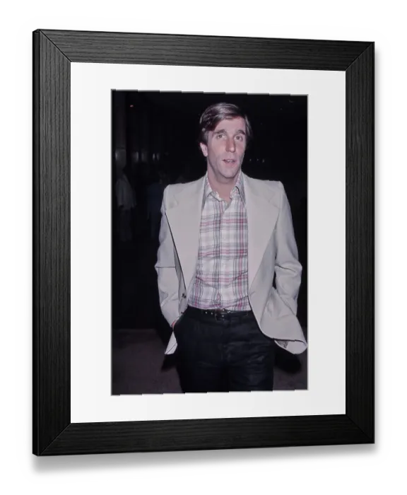 Framed Print : Henry Winkler, American Actor Framed Print : Henry Winkler, American Actor