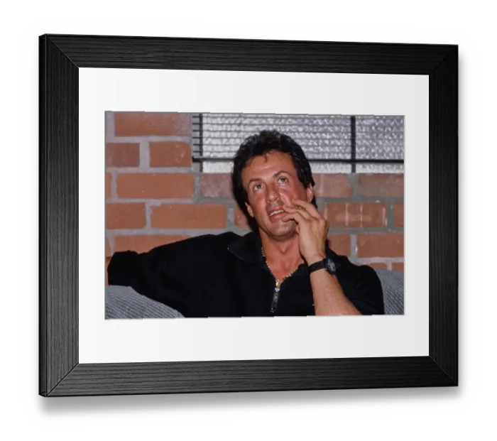 Framed Print : Sylvester Stallone, American Actor Framed Print : Sylvester Stallone, American Actor
