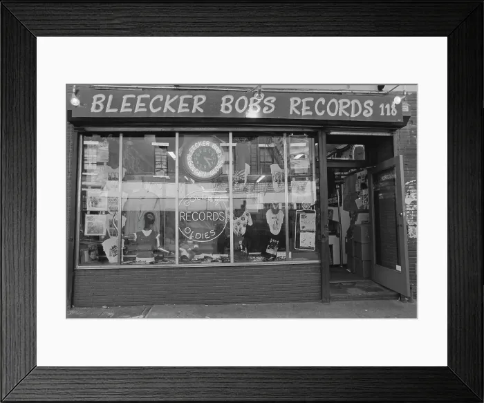 Framed Print : Bleecker Bob's Records Framed Print : Bleecker Bob's Records