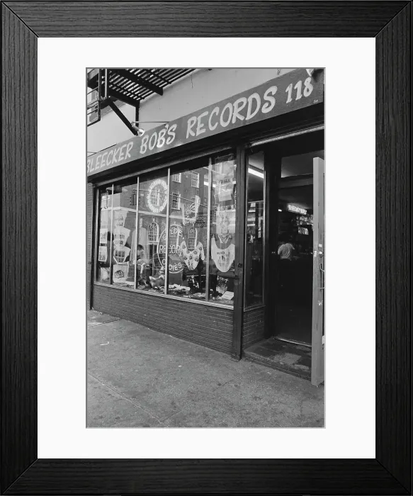 Framed Print : Bleecker Bob's Records Framed Print : Bleecker Bob's Records